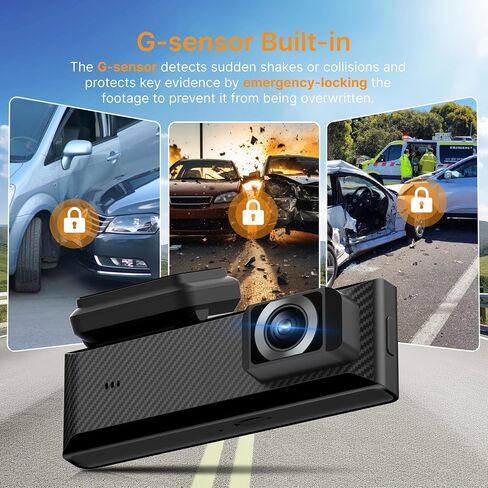 Miofive Mini 2 Dual Dash Cam for Cars - 2K Front + 1080P Rear Dash Camera in Kuwait