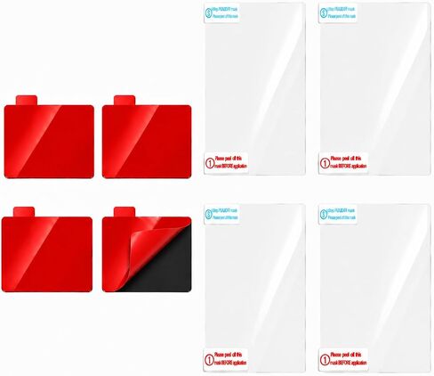 4-Pack Black High-Bond Adhesive Pads & 4 Electrostatic Films Compatible with VIOFO A119 Mini 2 & A119M Pro Dash Cam in Kuwait
