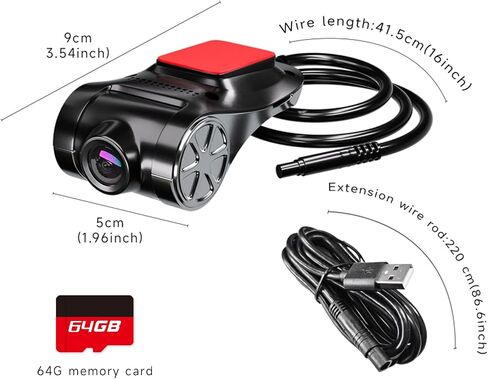 Car Camera USB Dash Cam,64GB in Kuwait