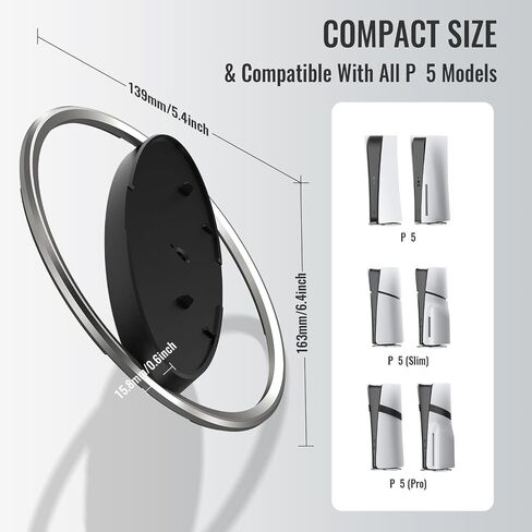 Hzxkqmil Vertical Stand for PS5/PS5 Slim/PS5 Pro Console Disc/Digital in Kuwait