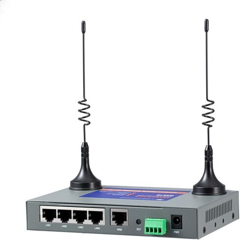 QX510-NW2 Industrial 4G LTE WiFi Router with 5 Ethernet Ports, Support T-Mobile EIOTCLUB SIM Card, Not for Verizon/ATT, Cellular VPN RS232 Modems for Cameras Manufacturing Retail POS Charging Station in Kuwait