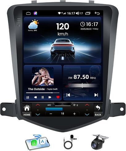4+64GB ROM Android 15 Car Stereo for Chevy Cruze Radio 2009-2015 in Kuwait