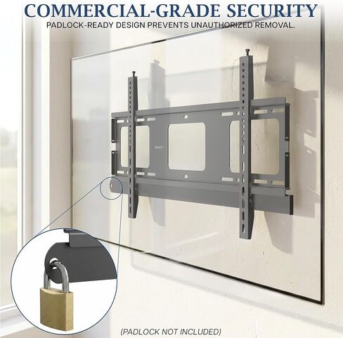 VIVO PRO Heavy-Duty Premium Fixed TV Wall Mount for Flat and Curved Screens 43 to 75 inches, Max VESA 800x400mm, Holds up to 176 lbs, Black, PRO-TVWM95F in Kuwait