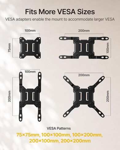 monTEK Universal Long Arm Pole Mount Bracket for 23-43 Inch Screens in Kuwait