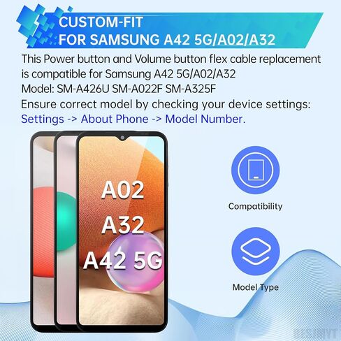 for Samsung Galaxy A42 5G A02 A32 Power Volume Button Replacement in Kuwait