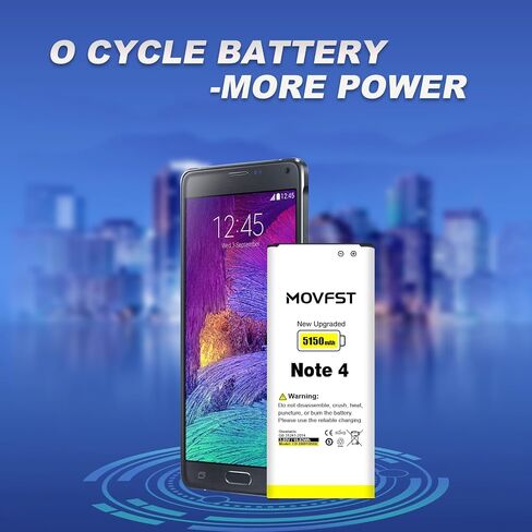 Replacement Battery for Samsung Galaxy Note 4,5150mAh High Capacity Battery Fit for Model N910, N910U 4G LTE, N910V(Verizon), N910T(T-Mobile), N910A(AT&T), N910P(Sprint),EB-BN910BBE in Kuwait