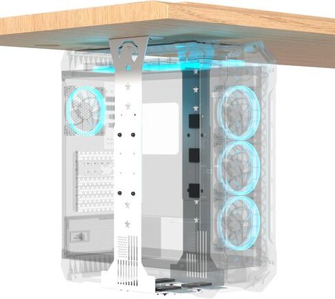 Adjustable Under Desk PC Mount - Black in Kuwait