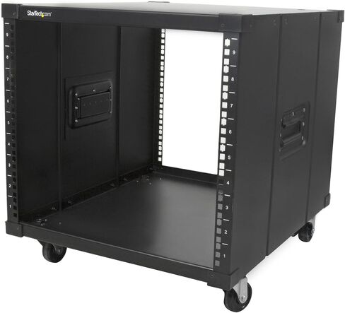 StarTech 9U 4-Post Mobile Open-Frame Rack, 19in, 220lb, TAA (RK960CP) in Kuwait