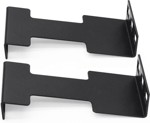 1U Server Rack Depth Extender, 3.94"(100mm) Extending Depth, Network Rack Extender, Recessed Rack Adapter Kit for 1U Rack, 2 Packs, Black in Kuwait