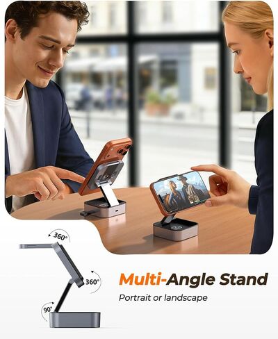 3-in-1 Charging Station for iPhone, MagSafe Charger Stand for Apple in Kuwait