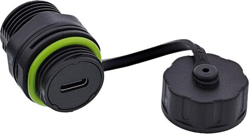 Inline USB C Cable Coupler Mini IP68 Waterproof Shielded USB-C Female to Female 5Gbps Data & 5V/2A Current Outdoor Connection for Industrial & Home 69927N in Kuwait