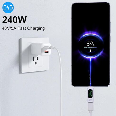 Danfetsoy USB C Extender Adapter 80Gbps, USB C Male to Female Adapter with Digital Display Switch Support Thunderbolt 4, 240W, 8K@60Hz for Lapel Microphone, Mouse and Keyboard,etc(2 Pack) in Kuwait