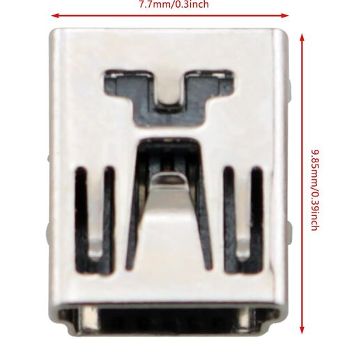 15PCS Mini USB Android Socket Charging Female Socket Four Pins 90 Degree Connector High Temperature Resistant Used for Remote Control Headset Digital Products Data Transfer Function in Kuwait