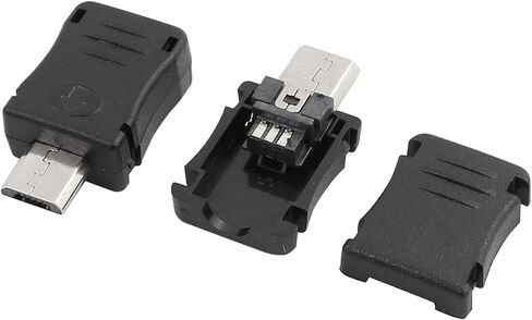 MECCANIXITY 10Set Micro USB Male Connector W Plastic Cover with Micro USB in Kuwait