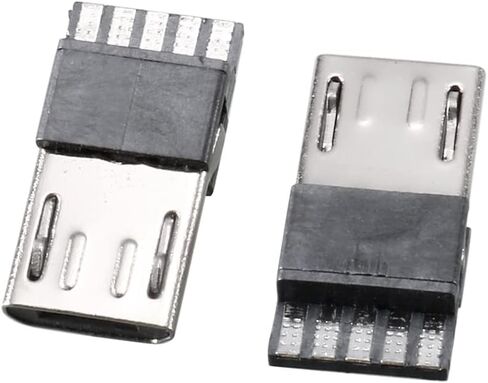 MECCANIXITY 10Set Micro USB Male Connector W Plastic Cover with Micro USB in Kuwait