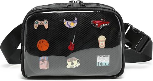 Ita Fanny Pack Pin Display Crossbody Bag For Cosplay Daily Wear in Kuwait