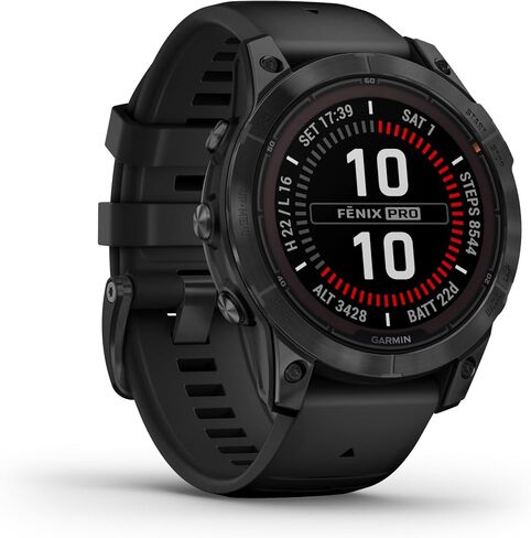 Garmin fēnix 7 Pro - Solar Edition (No Wi-Fi) Multisport GPS Smartwatch, Built-in Flashlight, Solar Charging Capability in Kuwait