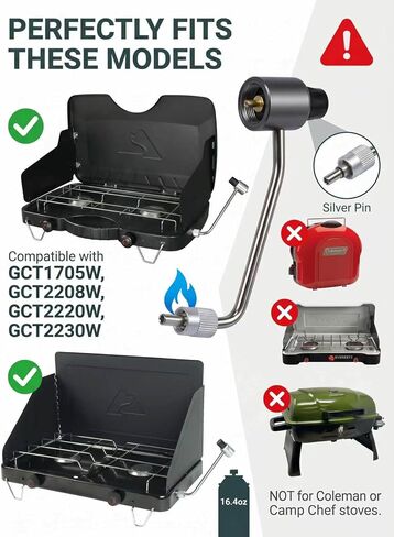 GCT2220W Propane Regulator for Ozark Trail 2-Burner Stove in Kuwait