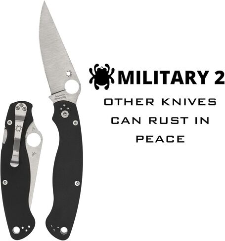 Spyderco Military 2 Folding Pocket Knife, PlainEdge in Kuwait