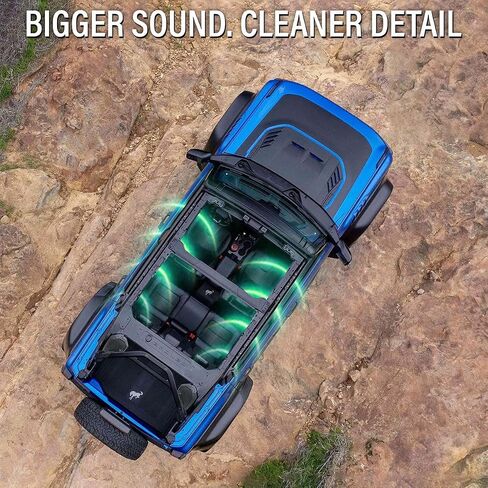 SSV Works Rear Speaker Pod Upgrade, 4-Inch to 6.5-Inch Conversion for 2022–2026 Ford Bronco Raptor 4-Door, Plug-&-Play Easy Install, OEM Precision Fit, Loaded with Kicker KM 195w Speakers in Kuwait