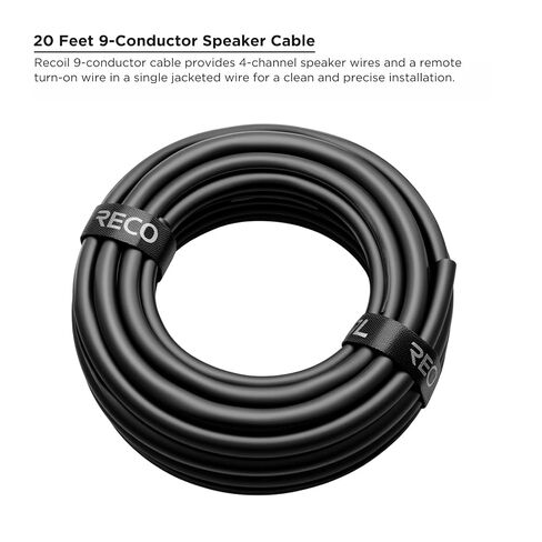 RECOIL RS916-20 20-Feet 9-Conductor Speaker Cable 16AWG CCA Easy Peel Car in Kuwait