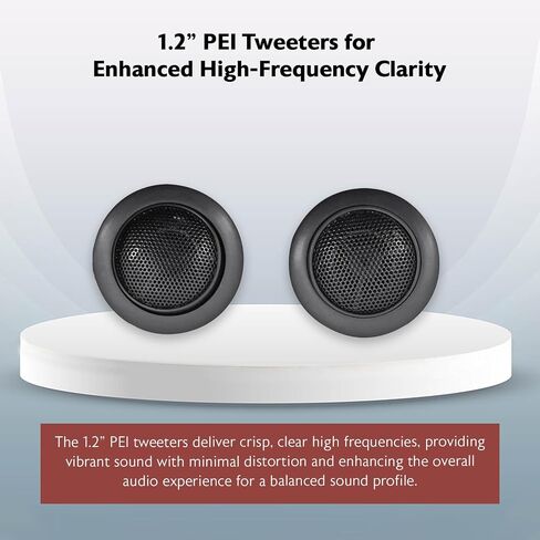 Rockville RV69.2C 6x9" Component Car Speakers, 1000W, 4 Ohm, Rich Bass, CEA Rated, Polypropylene Woofer, Butyl Rubber Surround, Perfect for Car Audio in Kuwait