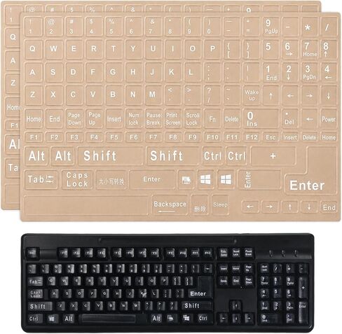 2 Pcs English Keyboard Stickers, Laptop Replacement English Letter Stickers in Kuwait