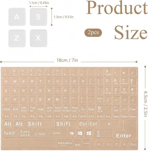2 Pcs English Keyboard Stickers, Laptop Replacement English Letter Stickers in Kuwait