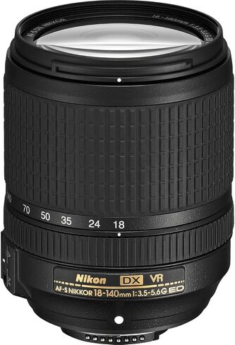 Nikon AF-S 18-140mm VR Lens | DX Format Zoom for DSLR Photography Bundle in Kuwait