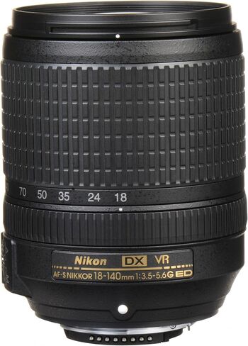 Nikon AF-S 18-140mm VR Lens | DX Format Zoom for DSLR Photography Bundle in Kuwait