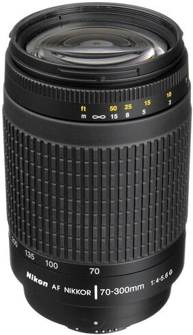 Nikon 70-300 mm f/4-5.6G Zoom Lens with Auto Focus for Nikon DSLR Cameras Black in Kuwait
