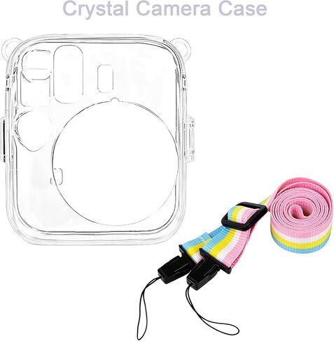 Clear Camera Case Cover for Fujifilm Instax Mini 13 with Camera Strap in Kuwait