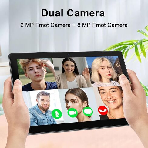 10-Inch Android Tablet, 64GB Storage (Expandable to 512GB), 6000mAh Battery, 1280×800 HD IPS Display, Dual Camera, GMS Certified – Lightweight for Reading, Streaming, and Daily Use in Kuwait