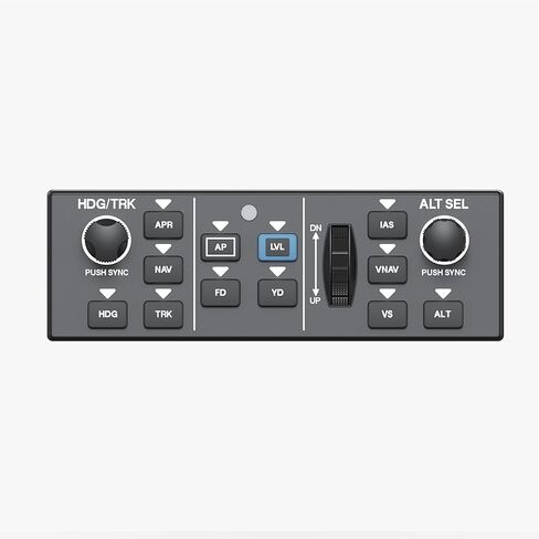 Flight Simulator Digital Autopilot Panel Professional General Aviation Control for Home Cockpit & Desktop Setup PC Flight Simulation Controls - Authentic Aircraft Feel, Plug-and-Play, Aluminum Alloy Stand Included in Kuwait