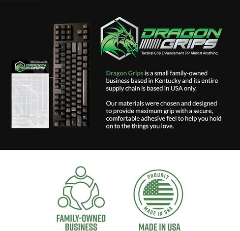 Dragon Grips Gaming Keyboard Grip Stickers & Mouse Grip Tape, 35 Piece Set in Kuwait