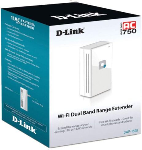 D-Link DAP1520 Wi-Fi AC750 Dual Band Range Extender in Kuwait