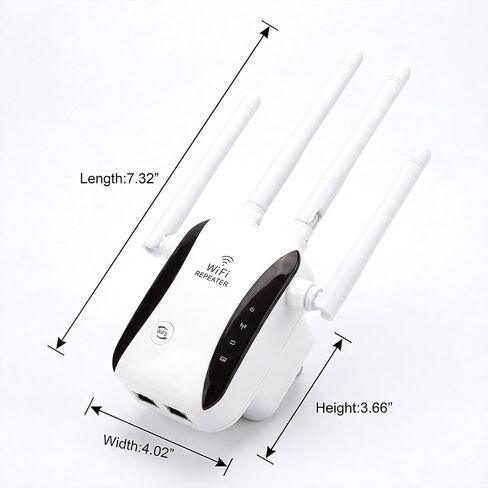 WiFi Extender, Wireless Signal Repeater, Mini WiFi Amplifier for Home Use, 1200Mbps Reliable Network Coverage with Wall Penetration in Kuwait