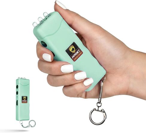 Guard Dog Security Flashlight Stun Gun Self Defense, High Voltage Hornet Mini Stun Gun Keychain, Rechargeable Womens Self Defense, Safety Switch, Powerful Flashlight, Compact Device in Kuwait