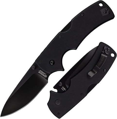 COLD STEEL American Lawman 3.5" S35VN Razor-Sharp Blade 4.625" G-10 Handle Tactical Folding Knife with Tri-Ad Lock, Ambidextrous Pocket/Belt Clip in Kuwait