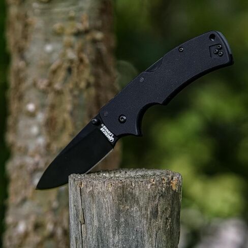 COLD STEEL American Lawman 3.5" S35VN Razor-Sharp Blade 4.625" G-10 Handle Tactical Folding Knife with Tri-Ad Lock, Ambidextrous Pocket/Belt Clip in Kuwait