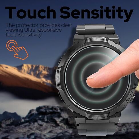 Screen Protector for Soudorv S50 1.53'' Military Smart Watch, 3 Pack in Kuwait