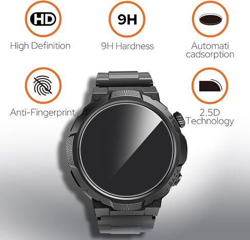 Screen Protector for Soudorv S50 1.53'' Military Smart Watch, 3 Pack in Kuwait