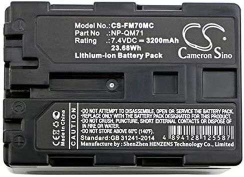 XSP Replacement Battery for DCR-TRV140, DCR-TRV50, DCR-TRV18, DCR-TRV6, DCR-TRV33, DCR-TRV38, DCR-TRV330, DCR-TRV17, DCR-DVD101, DCR-PC120BT, DCR-TRV280, DCR-PC115, DCR-TRV460, DCR-PC330 in Kuwait