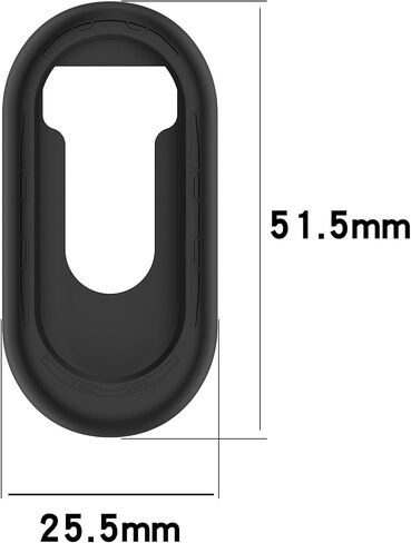LOKEKE Compatible with Xiaomi Band 10 Protective Case Cover, Silicone Protective Watch Case Cover Shell Compatible with Xiaomi MI Band 10/9/8(Black) in Kuwait