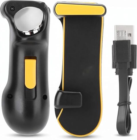 Dilwe Tablet PC Gamepad, Continuous Shooting Gamepad, Full Four Fingers Operation Equipment, Game Controller Compatible with Tablet (Black)(yellow) in Saudi Arabia
