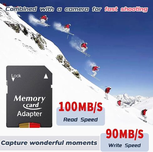 MicroXC Card TF Card 512GB UHS-I (U3) V30 4K A2 Class10 Compatible, High Speed,for Storage Phone/Dash Cam/Camera/PC/Tablet in Kuwait