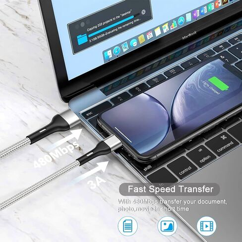 iPhone Charger Cord 4Pack 1.5/3/6/6FT, [Apple MFi Certified] Lightning Cable iPhone Charger Cable Fast Charging Cable for iPhone 13 12 Pro Max Mini 11 Pro XS XR X 10 8 7 Plus 6s 6 SE 2020 iPad iPod in Kuwait