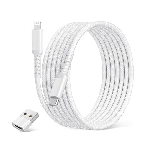 Elebase USB C to Lightning Charger Cable 3.3FT with USB Adapter in Kuwait