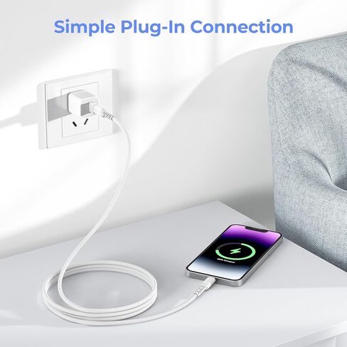 Elebase USB C to Lightning Charger Cable 3.3FT with USB Adapter in Kuwait