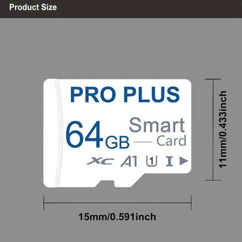 2GB Memory Card with Adapter, UHS‑I Class 10 A1 High Speed TF Card for Phones, Tablets, Cameras, Security Cameras, Car Audio, Game Console (TF187 2GB) in Kuwait